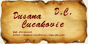 Dušana Čučaković vizit kartica